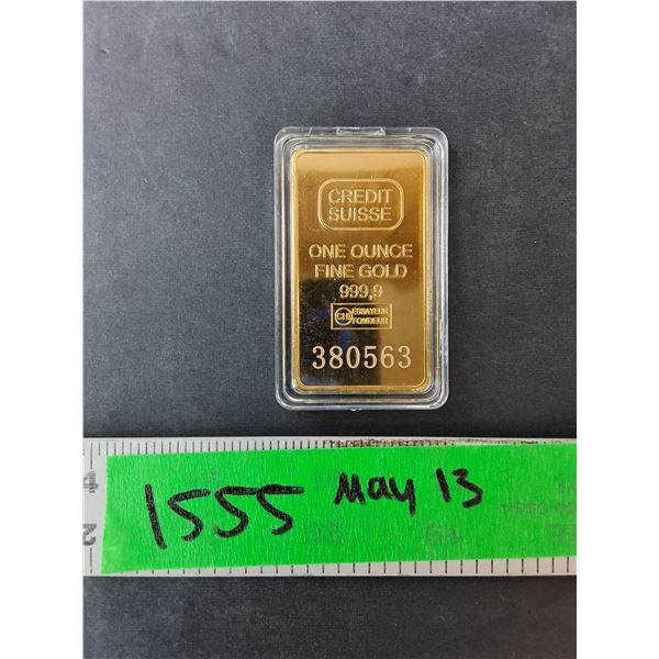 Credit Suisse One Ounce Gold, Cannot Authenticate