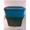 Image 1 : (2) Rubbermaid Totes