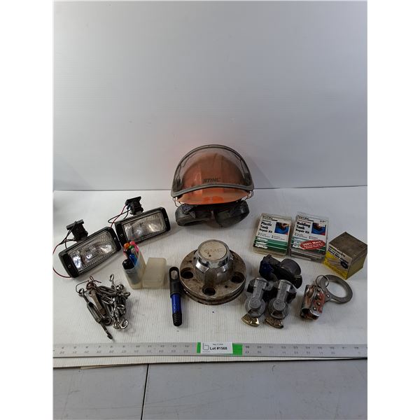 Stihl Helmet with Eye and Ear Defenders, Off Road Lights, Center Cap GMC and More