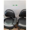 Image 2 : *(4) Vinyl Cushioned Office Chairs, All As Is, Cannot Ship