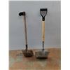 Image 4 : **(2) Vintage Grain Shovels, Cannot Ship
