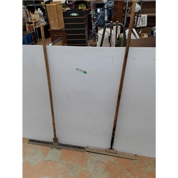 **(2) Large Floor Squeegees, Cannot Ship