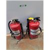 Image 1 : **(2) Fire Extinguishers  Both Full, w/ Wall Mount Brackets, Unknown  Size, CANNOT SHIP