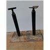 Image 2 : **(2) Steel Ajustable Welding Stands, Both 21" Tall