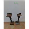 Image 1 : **(2) Steel Adjustable Welding Stands, Both 29" Tall, Cannot Ship