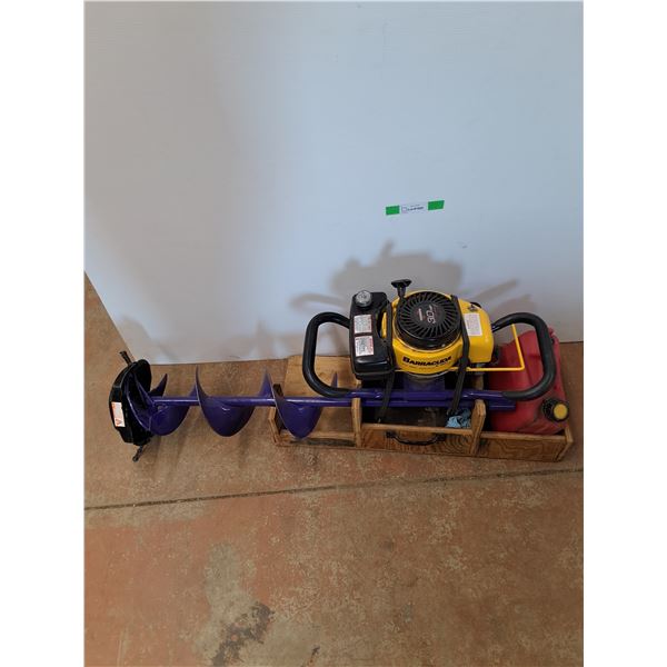 *Barracuda Ice Auger w/ Accessories & Crate, As Is, Cannot Ship