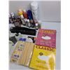 Image 3 : Assorted Partials of Acrylic Paint, Craft Supplies, 3-Hole Punch, Tape Gun - Cannot Ship