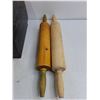 Image 4 : Vintage Bread Box 16" x 11" x 11", (2) Rolling Pins