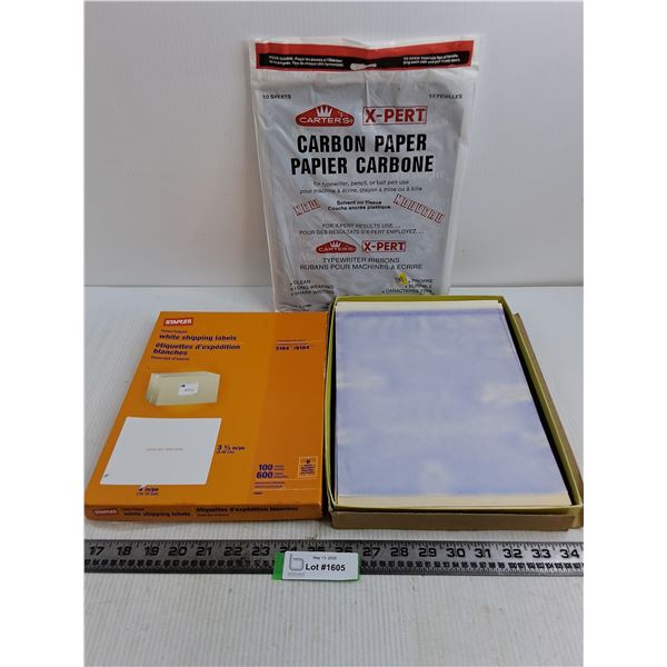 Carbon Paper, Shipping Labels
