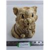 Image 1 : Chalkware Table Decor Cat - 7" Tall