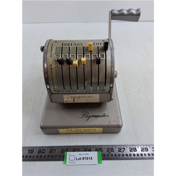 Vintage Paymaster Checkwriter