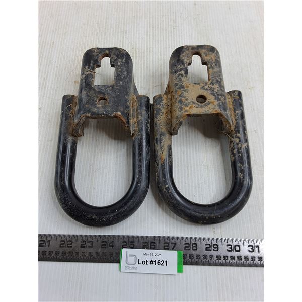 (2) Metal Tow Hooks