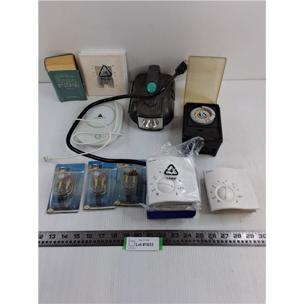Thermostats, Timer, Flashlight, Adapters, English/Chinese Dictionary, Misc.