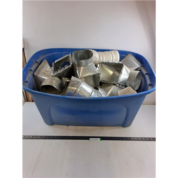 * Assorted Duct Pieces with Large Storage Bin - PICK UP