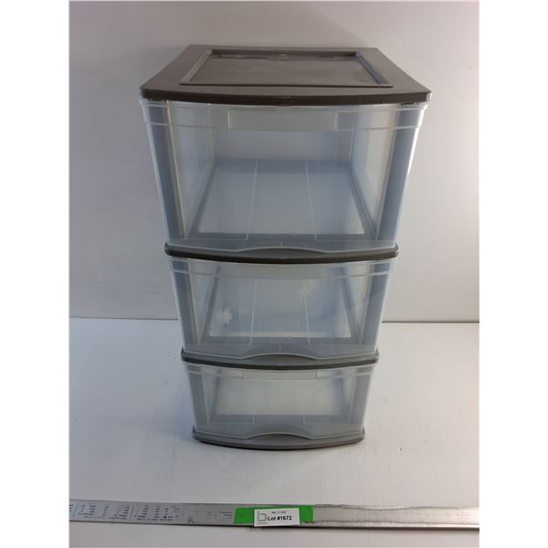 3 Drawer Storage  23 x 13 x 12"