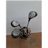 Image 2 : *(3) Campbell Golf Clubs and Faux Leather Golf Club Bag - Cannot Ship