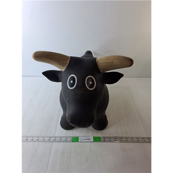 Rubber Inflatable Bull 15.5" Tall x 25" Long