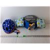 Image 1 : Child Lot- Bike Helmet 44-50 Cm& Water Wings >33-55Lbs