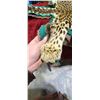 Image 23 : MOUNTED 9 FT LEOPARD RUG  MOSTLY IN GOOD SHAPE BUT EARS AND MINOR HEAD REPAIRS NEEDED