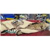 Image 35 : MOUNTED 9 FT LEOPARD RUG  MOSTLY IN GOOD SHAPE BUT EARS AND MINOR HEAD REPAIRS NEEDED