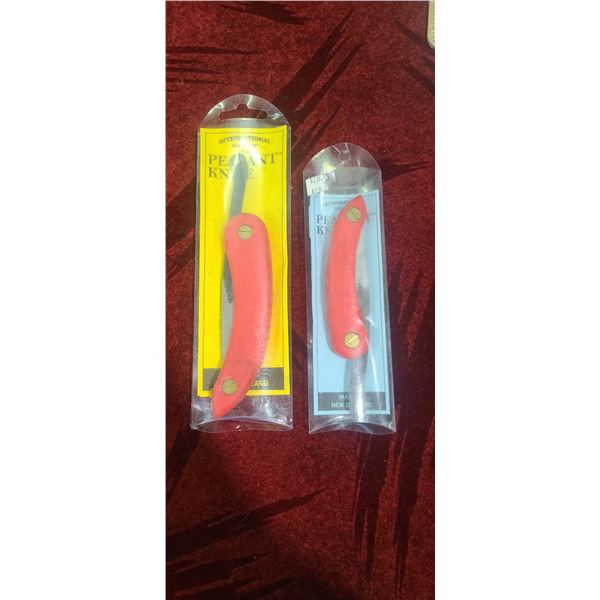 ONE LARGE AND ONE MED SVORD N.Z. PEASANT KNIVES