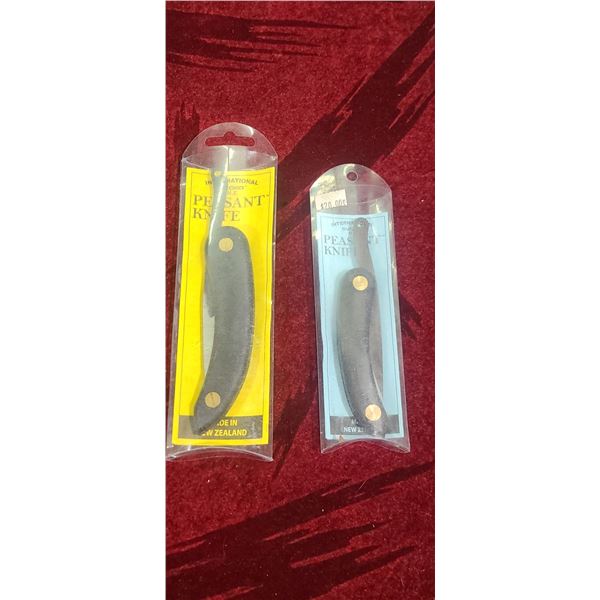 ONE LARGE AND ONE MED SVORD N.Z. PEASANT KNIVES