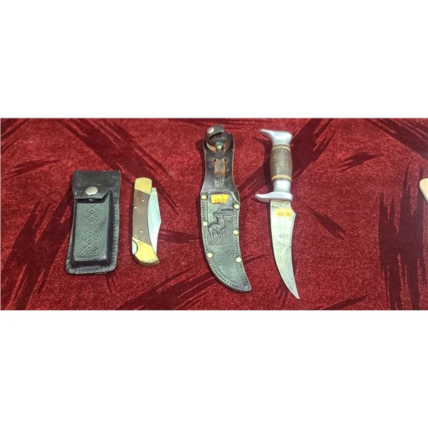 BUFFALO SKINNER MADE IN GERMANY (TANG LOSE) AND OTHER KNIFE