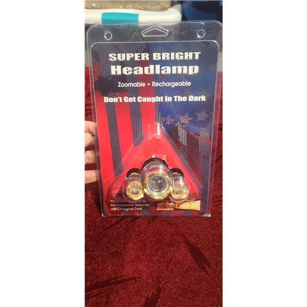 FIREBEAM/BOSSMAN OUTDOORS RECHARCHABLE LEAD HEADLAMP