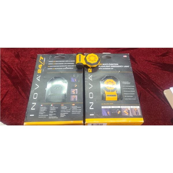 INOVA 24/7 LED MULTI FUNCTION FLASHLIGHT WITH ACCESSORIES