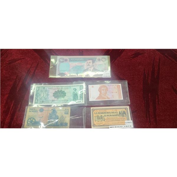 UNC 250 IRAQ NOTE AND OTHER - PLEASE SEE IMAGES