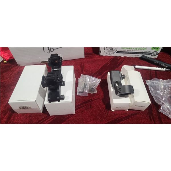 SNIPER BRAND SCOPE RING BASES COMBO - FOUR PIECES