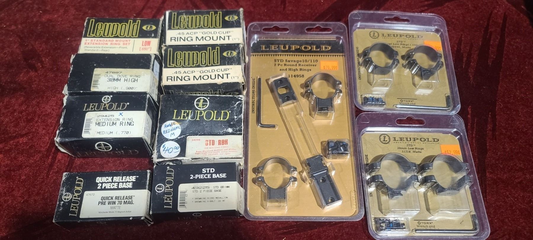 LEUPOLD SCOPE RINGS AND BASES