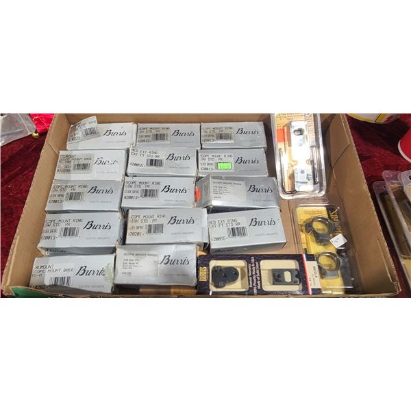 LOT OF BURRIS SCOPE MOUNT RINGS