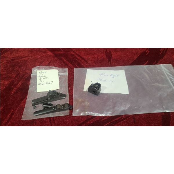 FRONT AND REAR SIGHT FOR REM MODEL 7 AND REAR SIGHT MINI 30