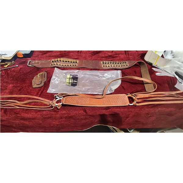 BROWNING GAME BIRD CARRIER/SLING, AMMO BELT XL, AND FOLDING KNIFE SHEATH