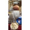 Image 7 : FALCON CARVING BY JACK FISHER 26 X 11 X8" SOME DAMGE PLEASE SEE IMAGES - SPECIAL SHIPPING AND HANDLI