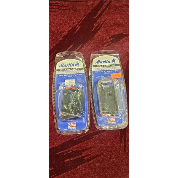 TWO MARLIN 7 SHOT .22LF FITS BOLT ACTIONS: #20, #25, #80, AND 780