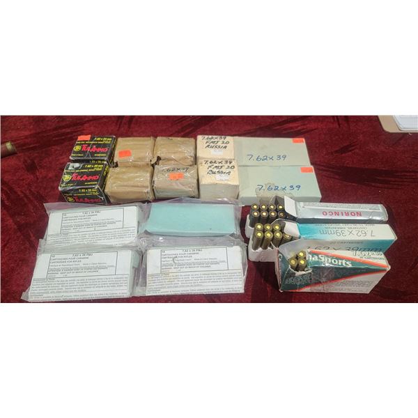 340 ASSORTED ROUNDS OF SKS AMMO 7.62X39 - NO SHIPPING