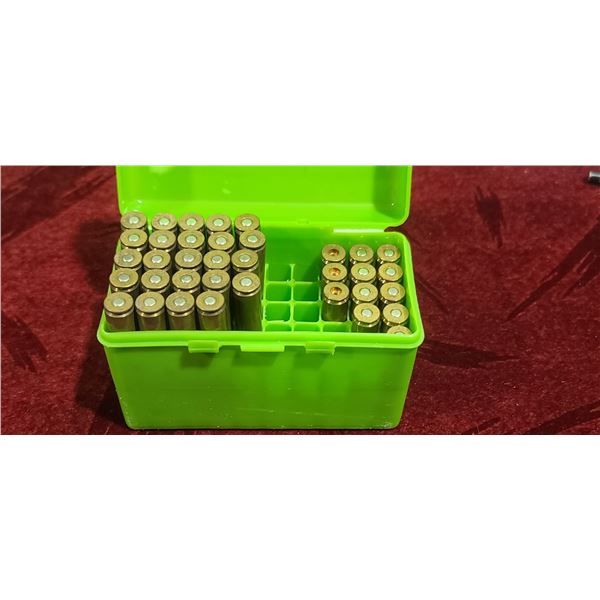 24 ROUNDS OF 9.3 X 64 AND 9 PRIMMED BRASS - NO SHIPPING