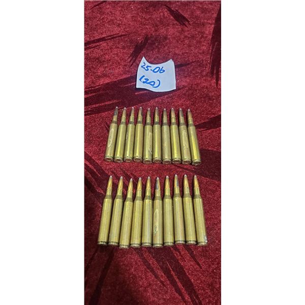 20 ROUNDS OF 25-06 NO SHIPPING