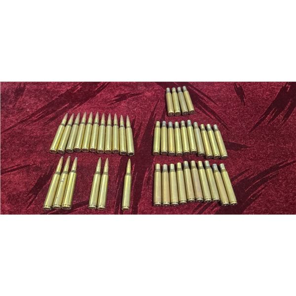 17 ROUNDS OF .270 AND 24 BRASS - NO SHIPPING