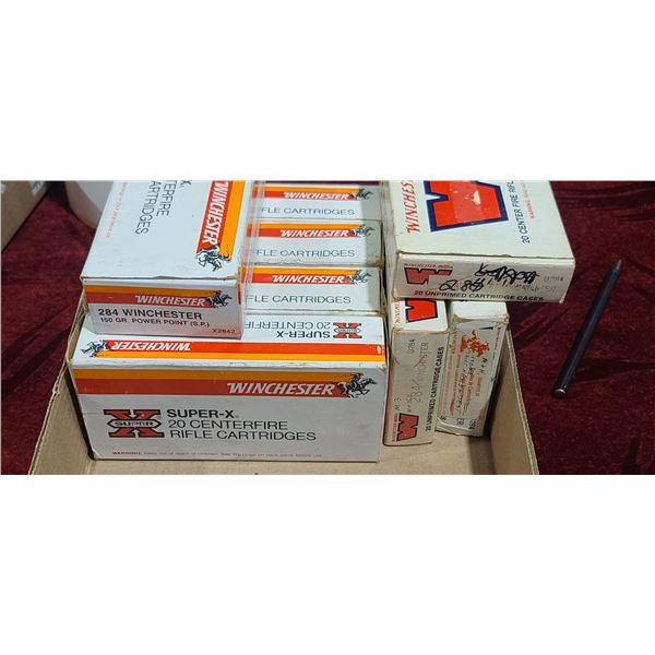 QTY160 .284 WIN BRASS