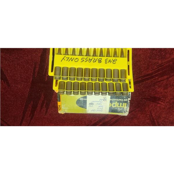 QTY20 .243 HAND LOADS CCI PRIMER 4895 POWDER AND 87GR