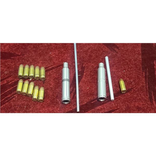 TWO 300WIN INSERTS THAT CHAMBER .32 AUTO - NO SHIPPING - UNLESS YOU ONLY REQUIRE INSERTS