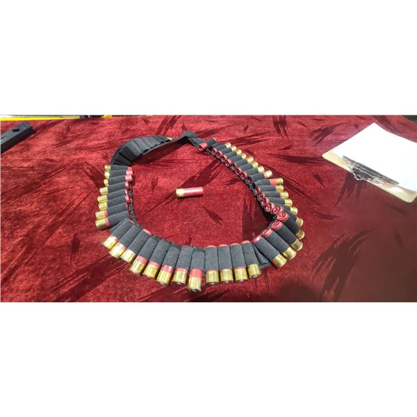 BANDALEER WITH 40 ROUNDS OF FEDERAL 00 BUCK SHOT - NO SHIPPING