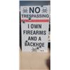 Image 1 : 12"X24" NO TRESPASSING METAL SIGN