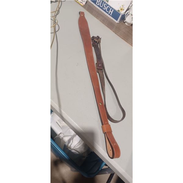 2 LEATHER GUN SLINGS