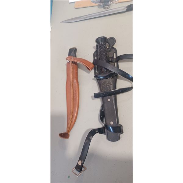 NORMARK FILET KNIFE AND AQUA LUNA US DIVERS KNIFE CW SHEATH