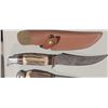 Image 2 : TWO SOLINGER HUNTING KNIVES MODEL B-6 AND 808  C/W  SHEATH