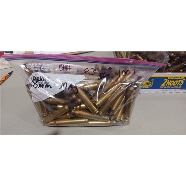 APPROX 100 ROUNDS OF 7MM MAG  BRASS